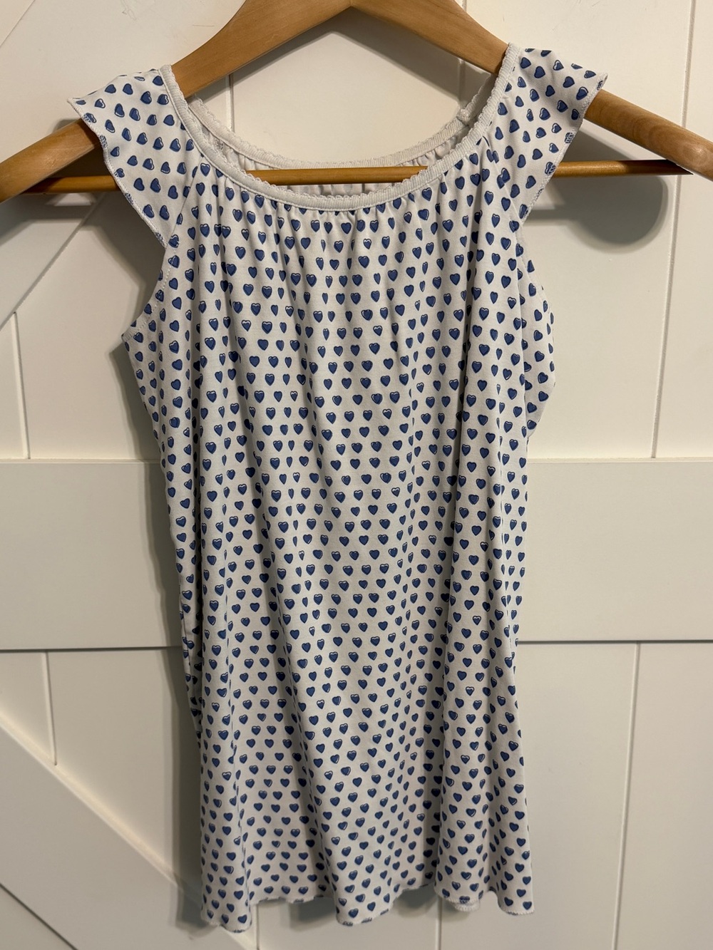 Roller Rabbit Girls Size 6 100% pima cotton nightgown dress blue hearts